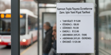 Samsun Toplu Tasima Ucretlerine Zam Iste Yeni Fiyat Tarifesi gemini