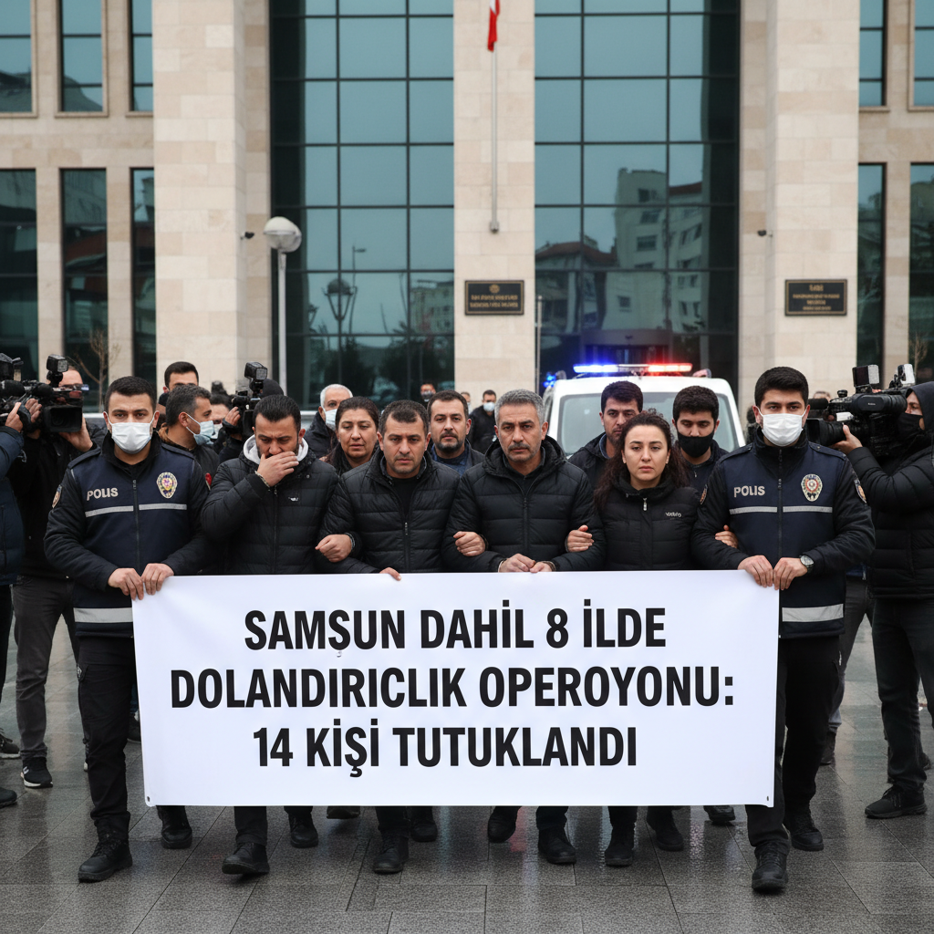 Samsun dahil 8 ilde dolandiricilik operasyonu 14 kisi tutuklandi gemini