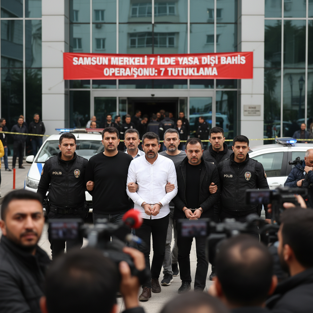 Samsun merkezli 7 ilde yasa disi bahis operasyonu 7 tutuklama gemini