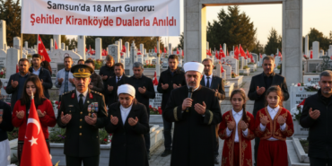 Samsunda 18 Mart Gururu Sehitler Kirankoyde Dualarla Anildi gemini