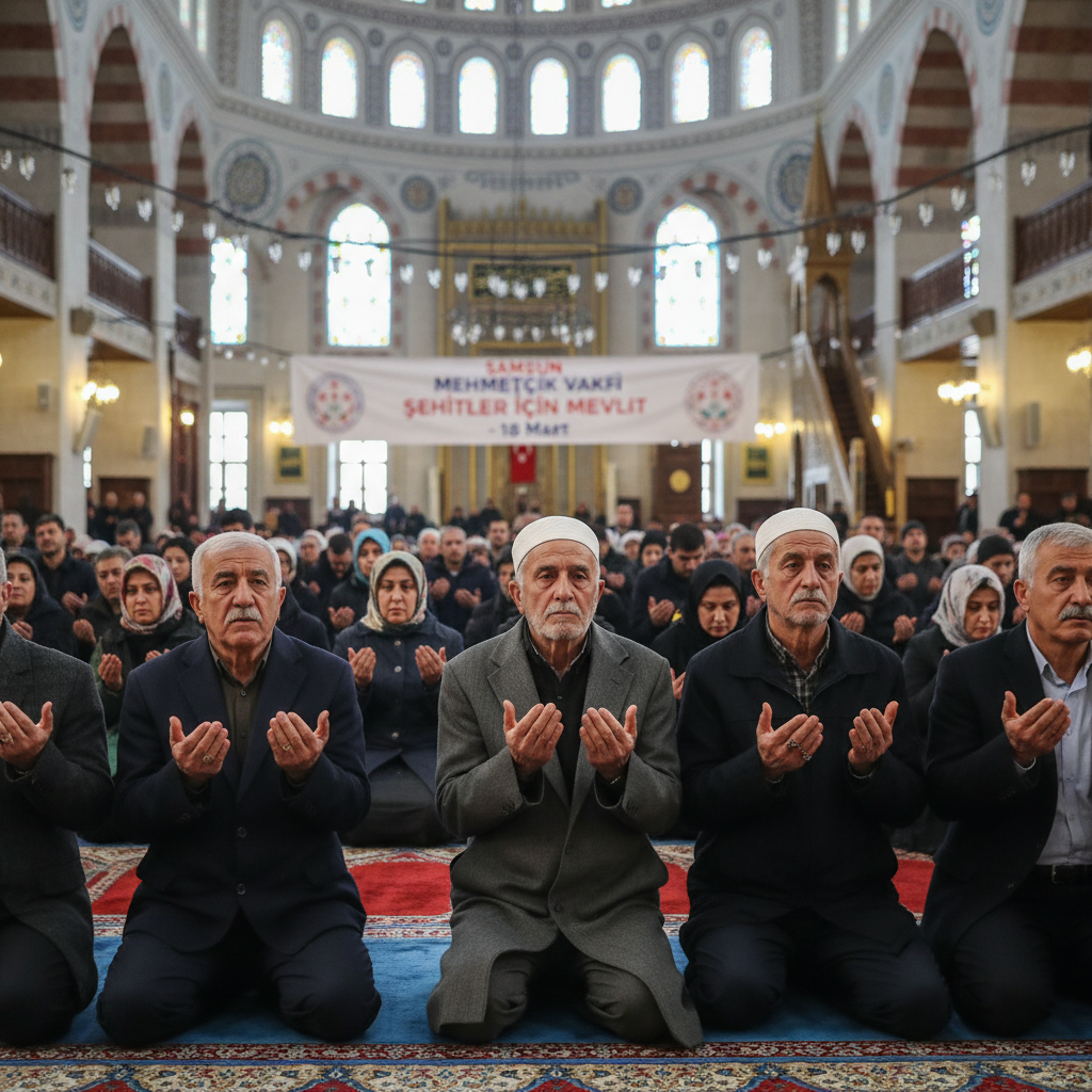 Samsunda 18 Martta Mehmetcik Vakfindan Sehitler Icin Mevlit gemini