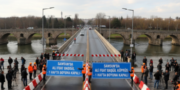 Samsunda Ali Fuat Basgil Koprusu 1 hafta boyunca kapali olacak gemini