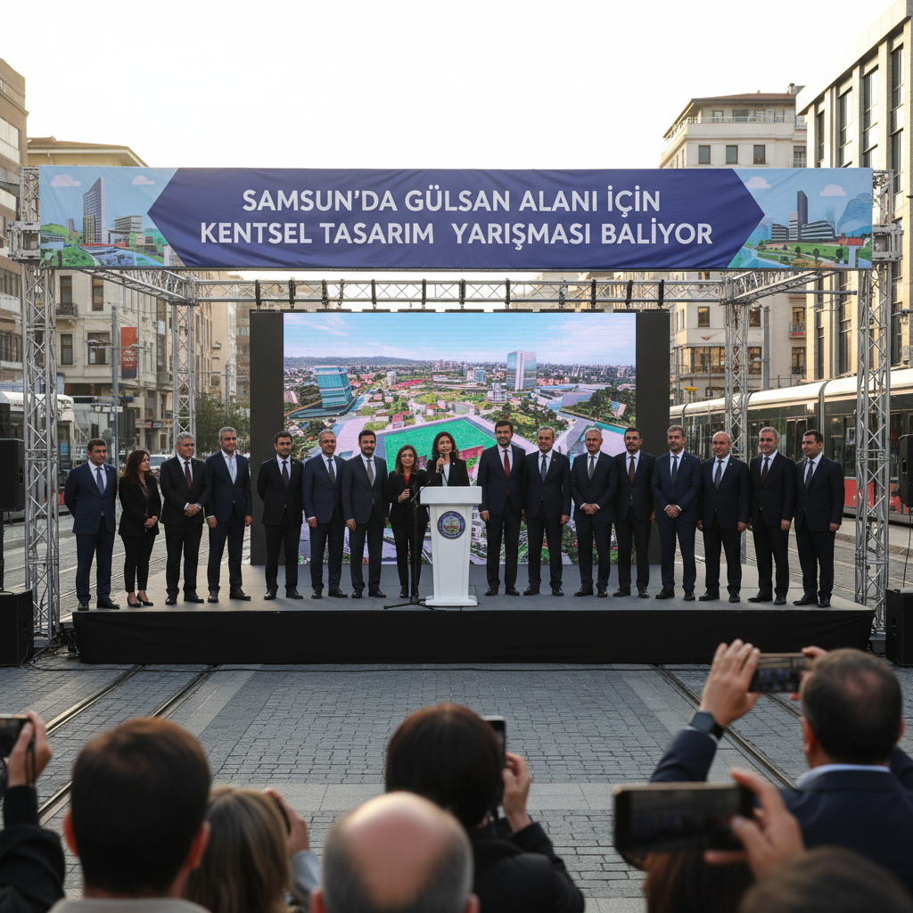 Samsunda Gulsan Alani Icin Kentsel Tasarim Yarismasi Basliyor gemini