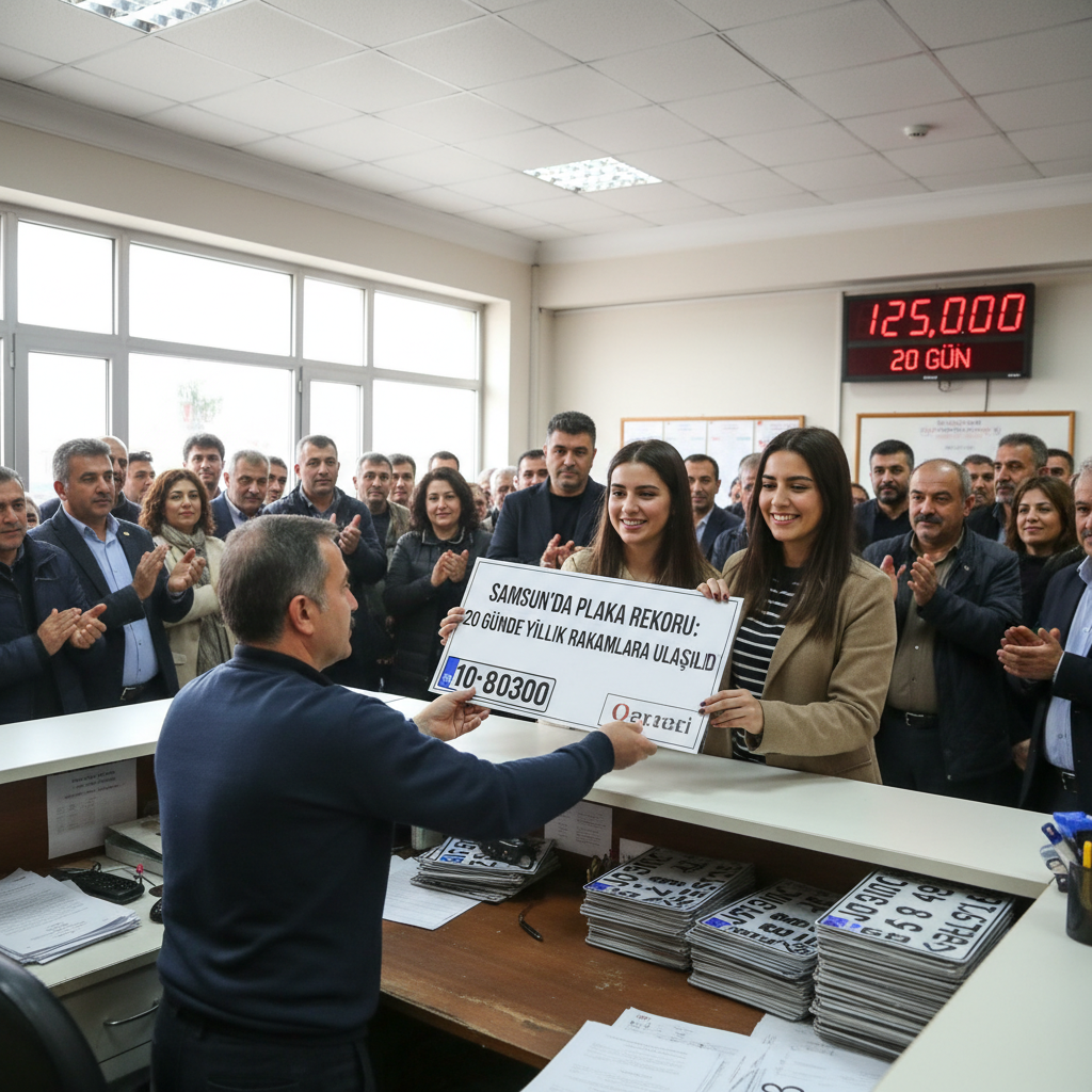 Samsunda Plaka Rekoru 20 Gunde Yillik Rakamlara Ulasildi gemini