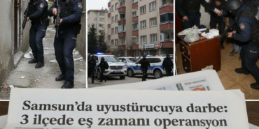 Samsunda uyusturucuya darbe 3 ilcede es zamanli operasyon gemini