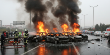 Samsunda zincirleme kaza 6 arac birbirine girdi 3u kule dondu gemini