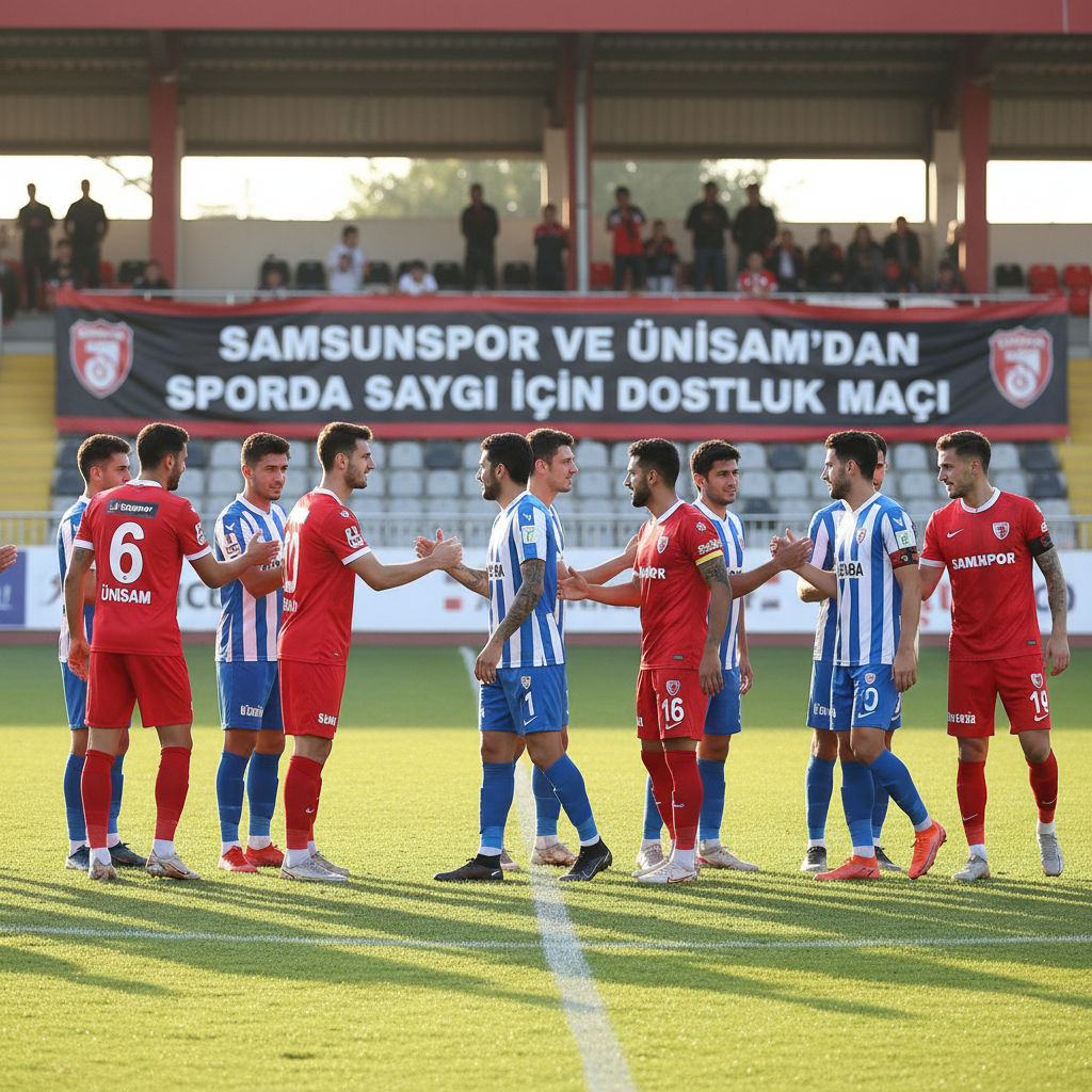 Samsunspor ve UNISAMdan Sporda Saygi Icin Dostluk Maci gemini