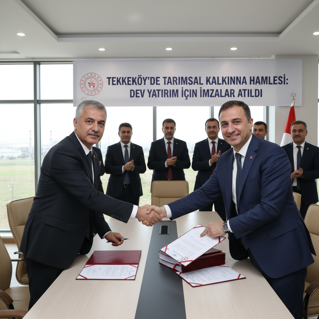 Tekkekoyde Tarimsal Kalkinma Hamlesi Dev Yatirim Icin Imzalar Atildi gemini