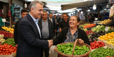 Baskan Ibrahim Sandikci Karsiyaka Mahallesi pazarini ziyaret etti gemini