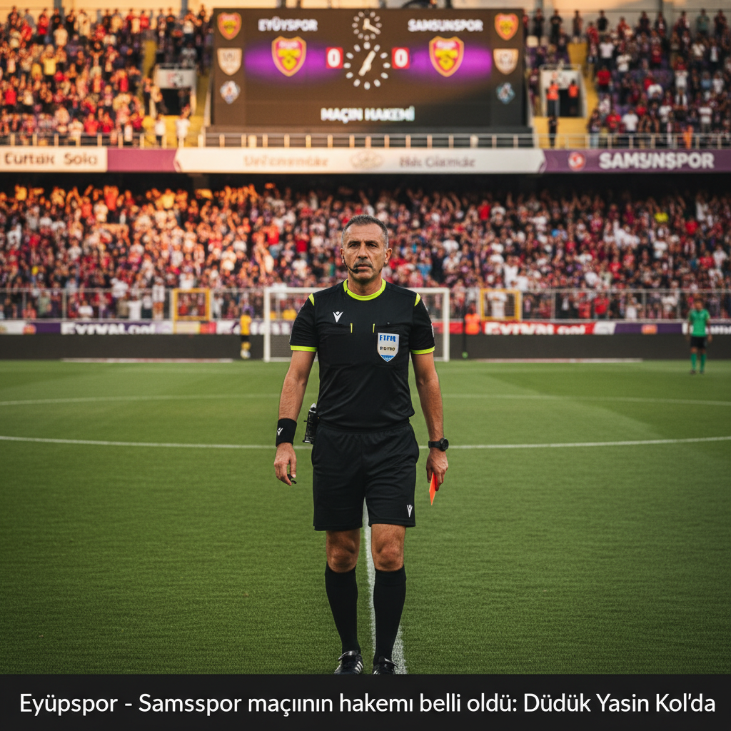 Eyupspor Samsunspor macinin hakemi belli oldu Duduk Yasin Kolda gemini