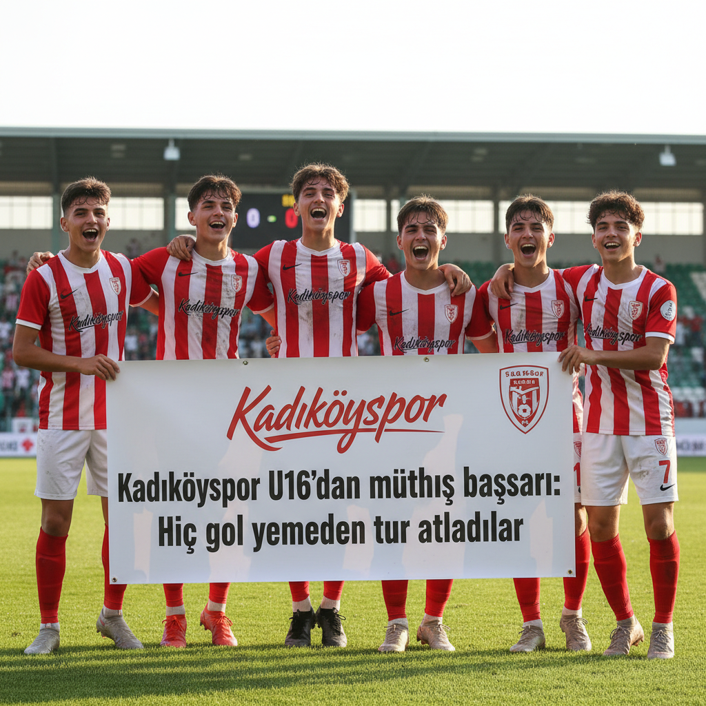 Kadikoyspor U16dan muthis basari Hic gol yemeden tur atladilar gemini