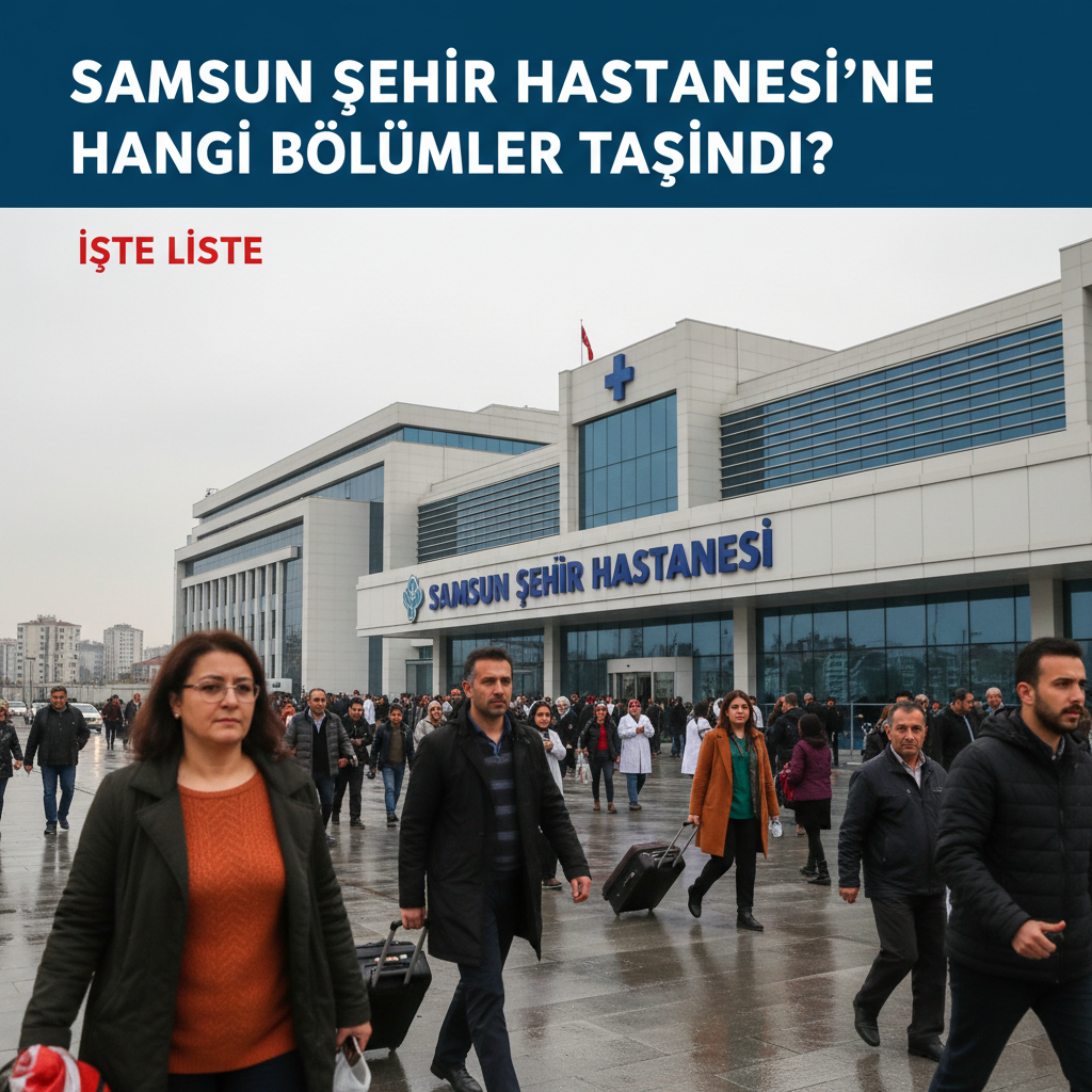 Samsun Sehir Hastanesine Hangi Bolumler Tasindi Iste Liste gemini