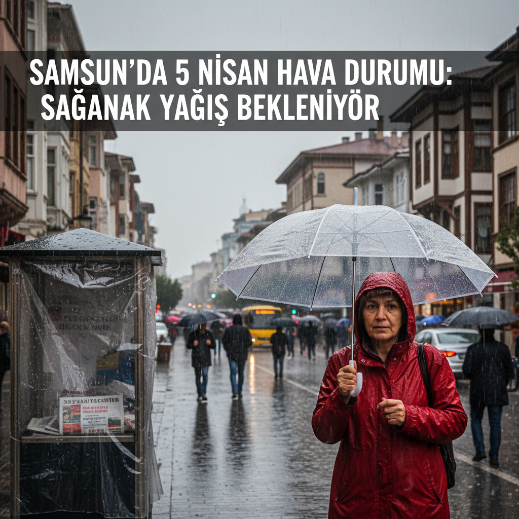 Samsunda 5 Nisan Hava Durumu Saganak Yagis Bekleniyor gemini