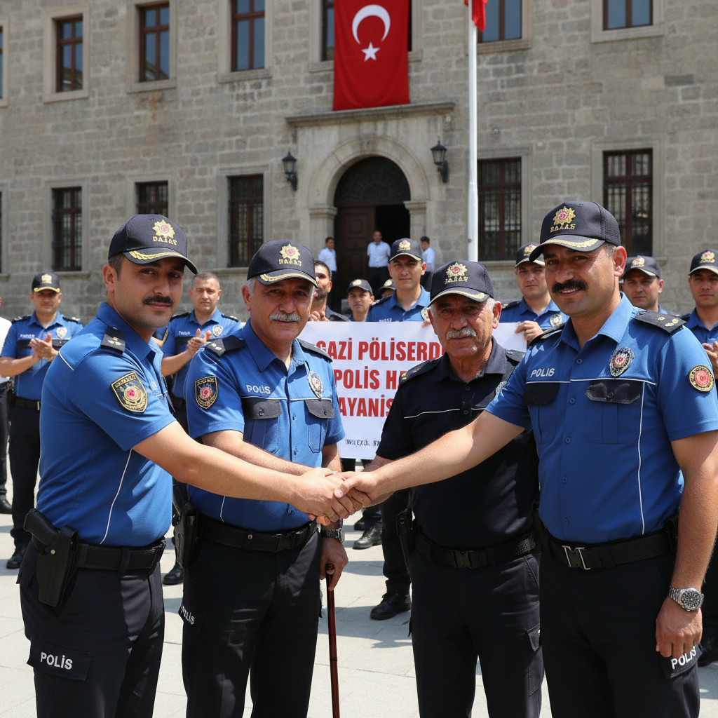 Samsunda Gazi Polislerden Polis Haftasinda Dayanisma Vurgusu gemini