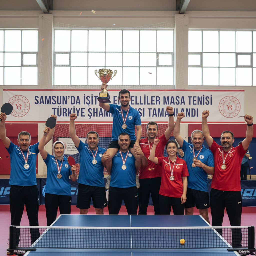 Samsunda Isitme Engelliler Masa Tenisi Turkiye Sampiyonasi Tamamlandi gemini