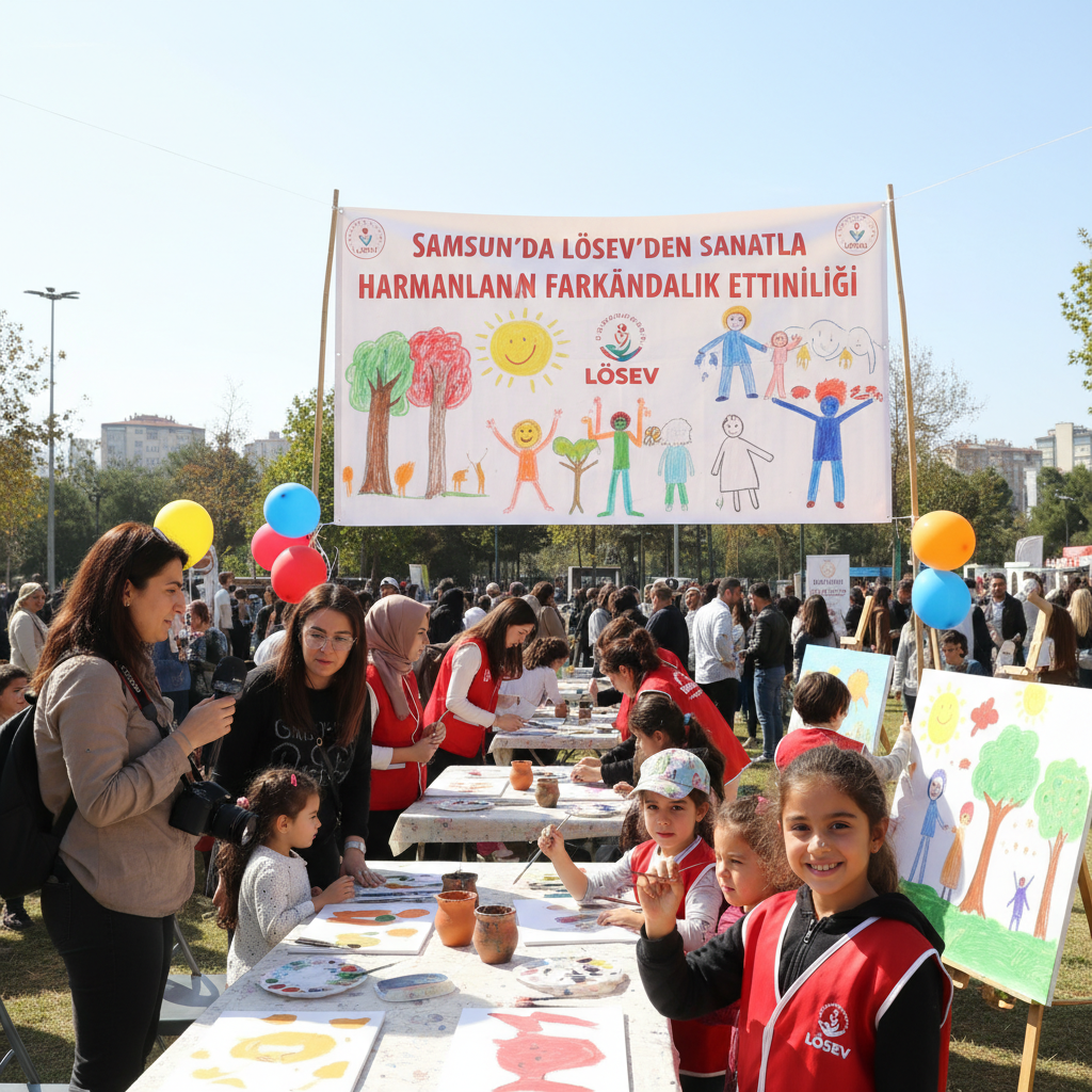 Samsunda LOSEVden Sanatla Harmanlanan Farkindalik Etkinligi gemini