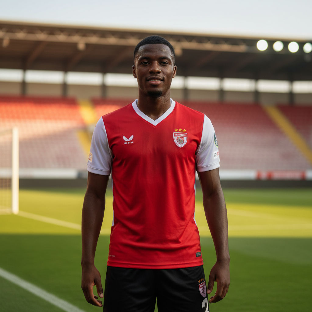 Samsunsporun Orta Sahasinda Istikrarin Simgesi Antoine Makoumbou gemini