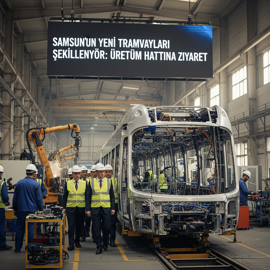 Samsunun Yeni Tramvaylari Sekilleniyor Uretim Hattina Ziyaret gemini