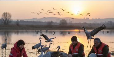 Samsunun Zarif Misafirleri Turnalar Icin Koruma Seferberligi gemini