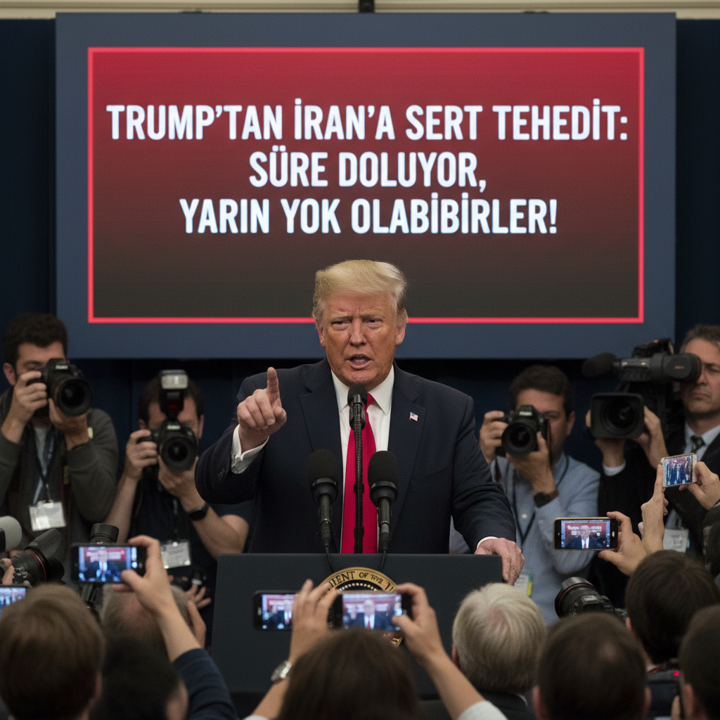 Trumptan Irana sert tehdit Sure doluyor yarin yok olabilirler gemini