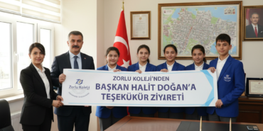 Zorlu Kolejinden Baskan Halit Dogana Tesekkur Ziyareti gemini