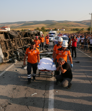 Bafrada yolcu otobusu dehseti Adem S. hayatini kaybetti gemini