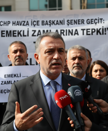 CHP Havza Ilce Baskani Sener Gecitten emekli zamlarina tepki gemini