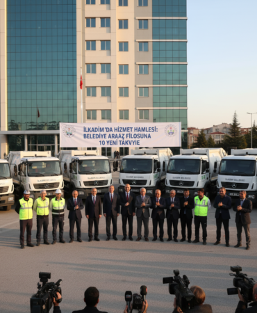 Ilkadimda hizmet hamlesi Belediye arac filosuna 10 yeni takviye gemini