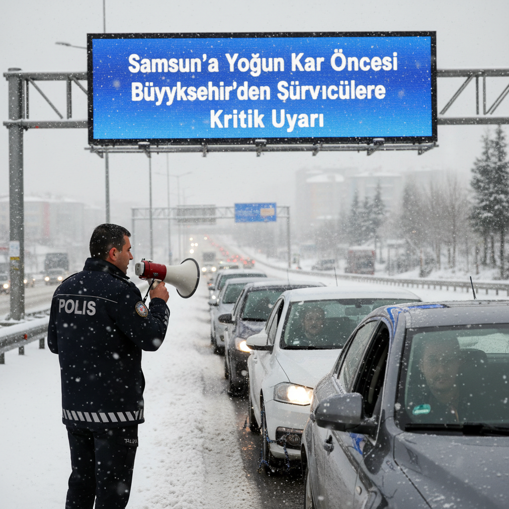 Samsunda Yogun Kar Oncesi Buyuksehirden Suruculere Kritik Uyari gemini