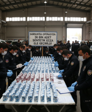 Samsunda operasyon 36 bin adet sentetik ecza ele gecirildi gemini