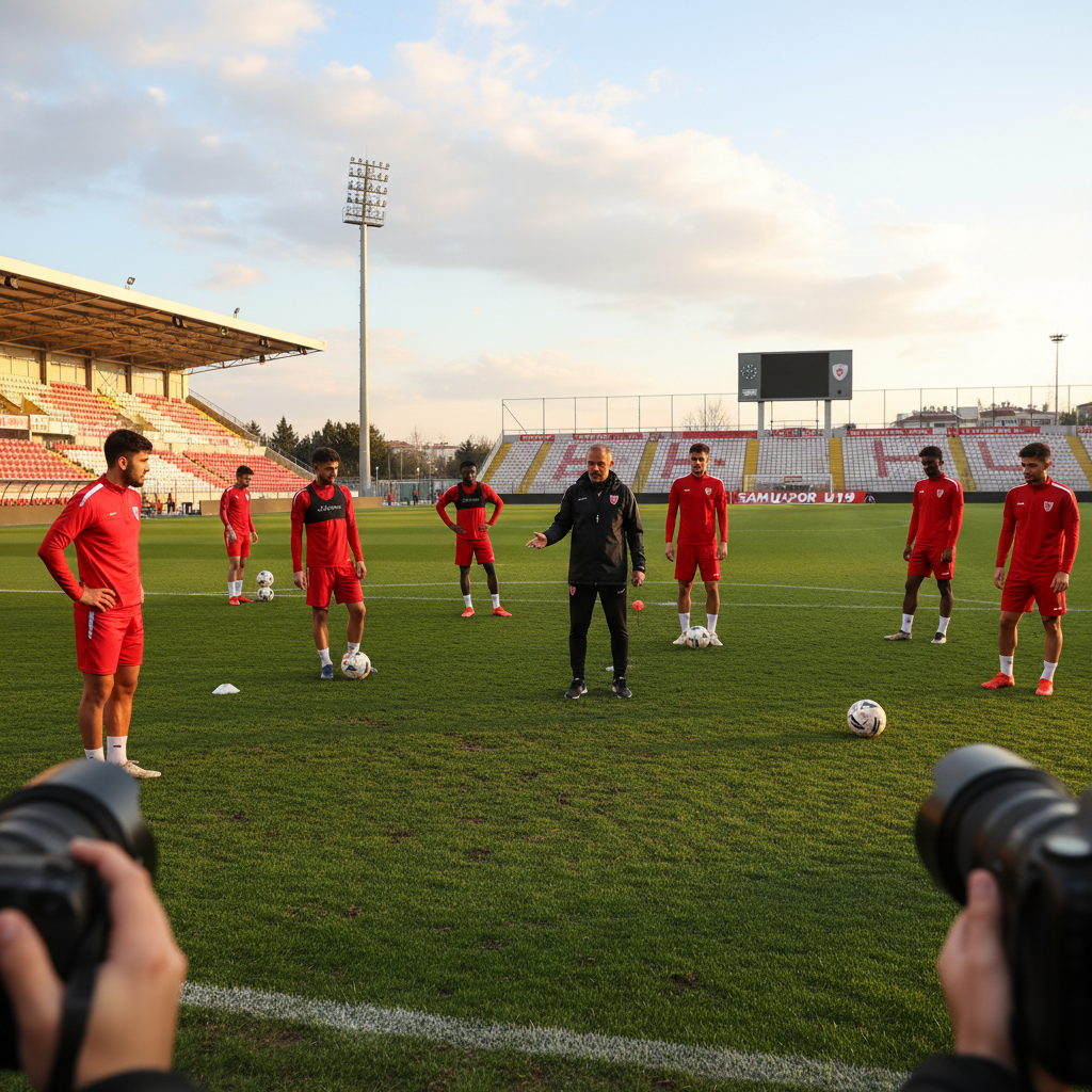 Samsunspor U19 Genclerbirligi Maci Oncesi Son Provasini Yapti gemini