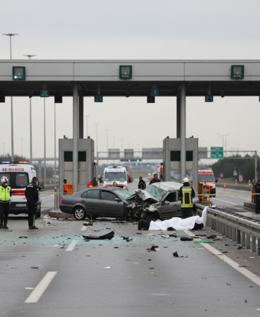 Silivride feci kaza Giselerde beton bariyerlere sikistilar 2 olu gemini
