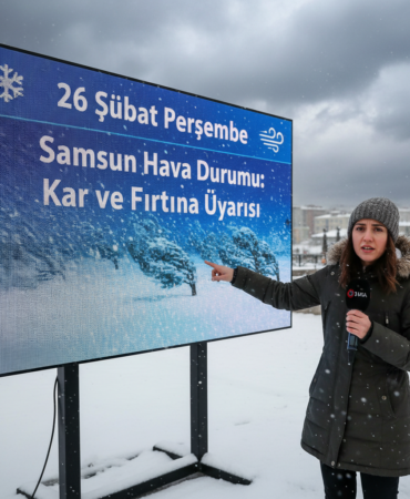 26 Subat Persembe Samsun Hava Durumu Kar ve Firtina Uyarisi gemini