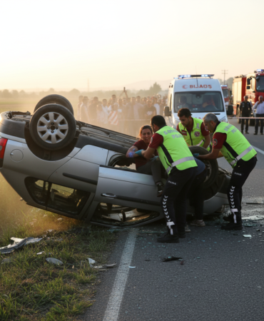 Havzada Devrilen Otomobilde Can Pazari 2 Yarali gemini
