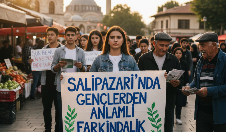 Salipazarinda Genclerden Anlamli Farkindalik Etkinlikleri gemini
