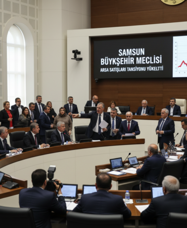 Samsun Buyuksehir Meclisinde arsa satislari tansiyonu yukseltti gemini