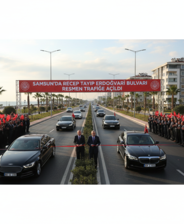 Samsunda Recep Tayyip Erdogan Bulvari Resmen Trafige Acildi gemini