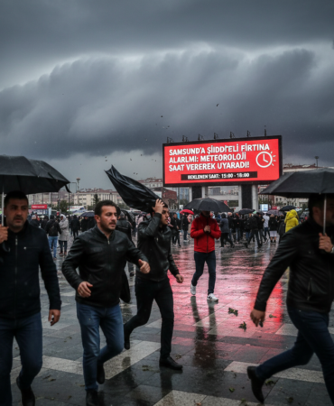 Samsunda Siddetli Firtina Alarmi Meteoroloji Saat Vererek Uyardi gemini