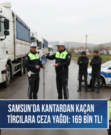 Samsunda kantardan kacan tircilara ceza yagdi 169 bin TL gemini