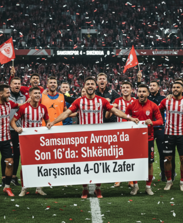 Samsunspor Avrupada Son 16da Shkendija Karsisinda 4 0lik Zafer gemini