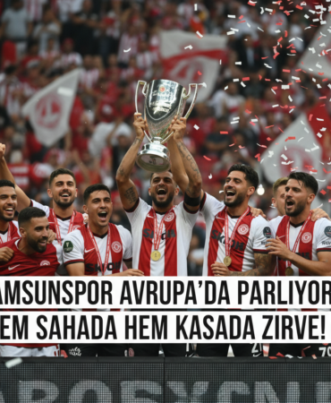 Samsunspor Avrupada parliyor Hem sahada hem kasada zirve gemini