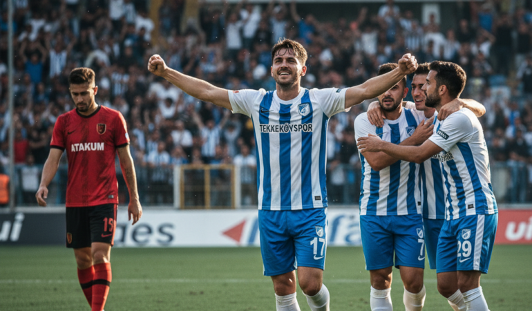 Tekkekoyspor Atakum deplasmaninda farka kostu 5 1 gemini