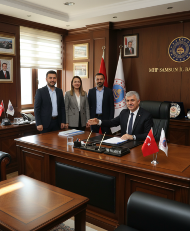 YAB PA Heyetinden MHP Samsun Il Baskani Burhan Mucura Ziyaret gemini