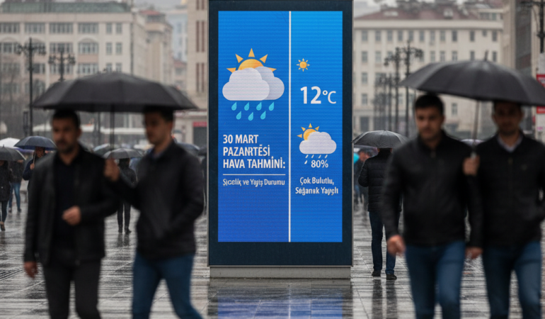 30 Mart Pazartesi Samsun Hava Tahmini Sicaklik ve Yagis Durumu gemini
