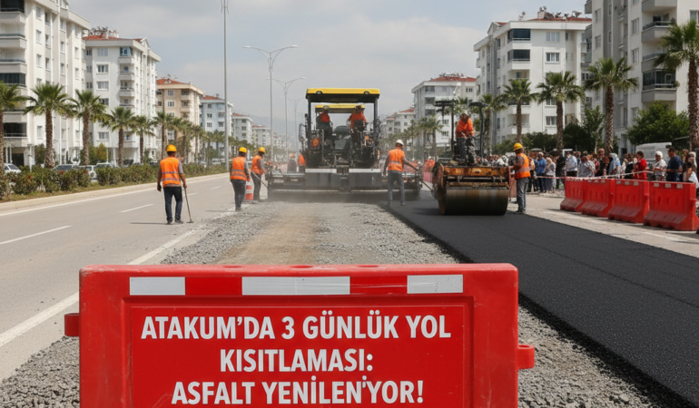 Atakumda 3 Gunluk Yol Kisitlamasi Asfalt Yenileniyor gemini