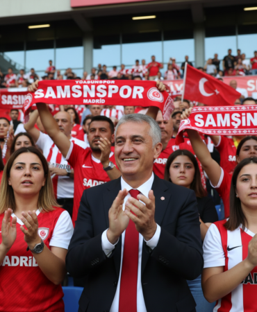 Baskan Yuksel Yildirim Madridde Samsunsporu yalniz birakmadi gemini