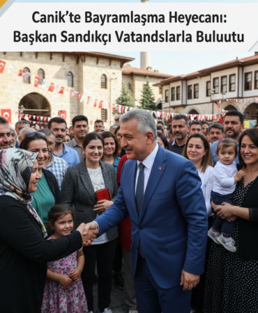Canikte Bayramlasma Heyecani Baskan Sandikci Vatandaslarla Bulustu gemini