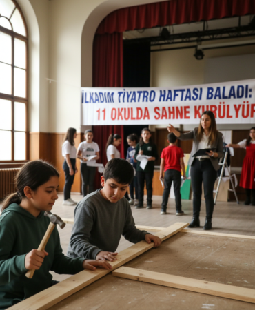 Ilkadim Tiyatro Haftasi basladi 11 okulda sahne kuruluyor gemini