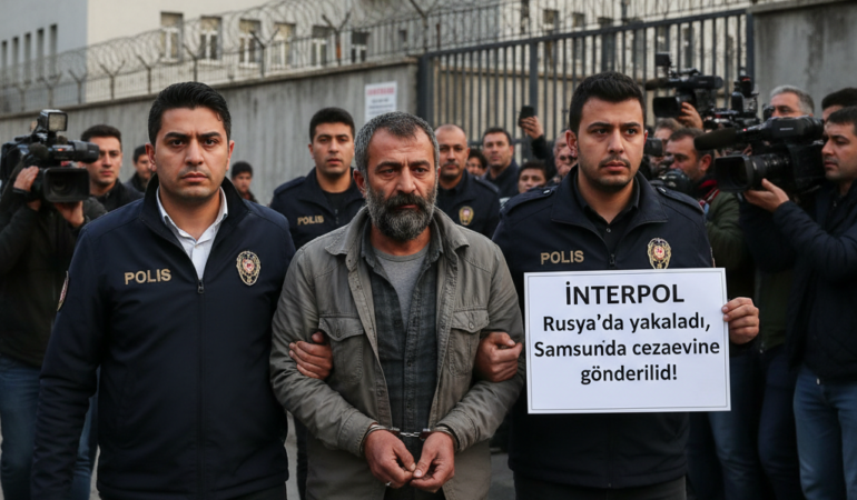 Interpol Rusyada yakaladi Samsunda cezaevine gonderildi gemini