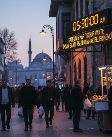 Samsun 6 Mart Cuma Sahur Vakti Imsak Saati 05.30 Olarak Belirlendi gemini